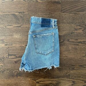 Abercrombie & Fitch Distressed Blue Denim Shorts 4/27